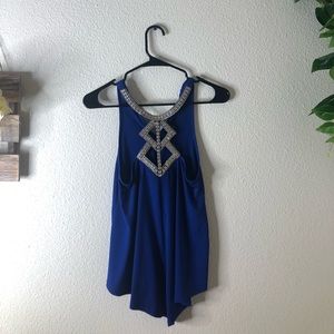 Royal Blue Fashion Top